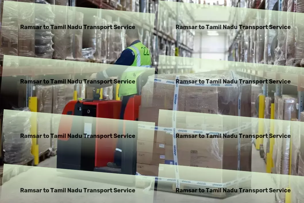 Ramsar to Tamil Nadu Transport Premier transportation prowess at your service in India. - Secure goods transportation