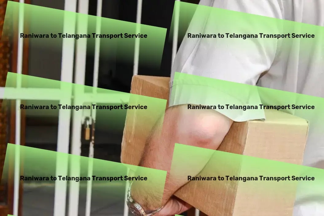 Raniwara to Telangana Transport Commercial cargo transport