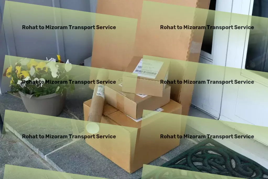 Rohat to Mizoram Transport Bulk goods delivery