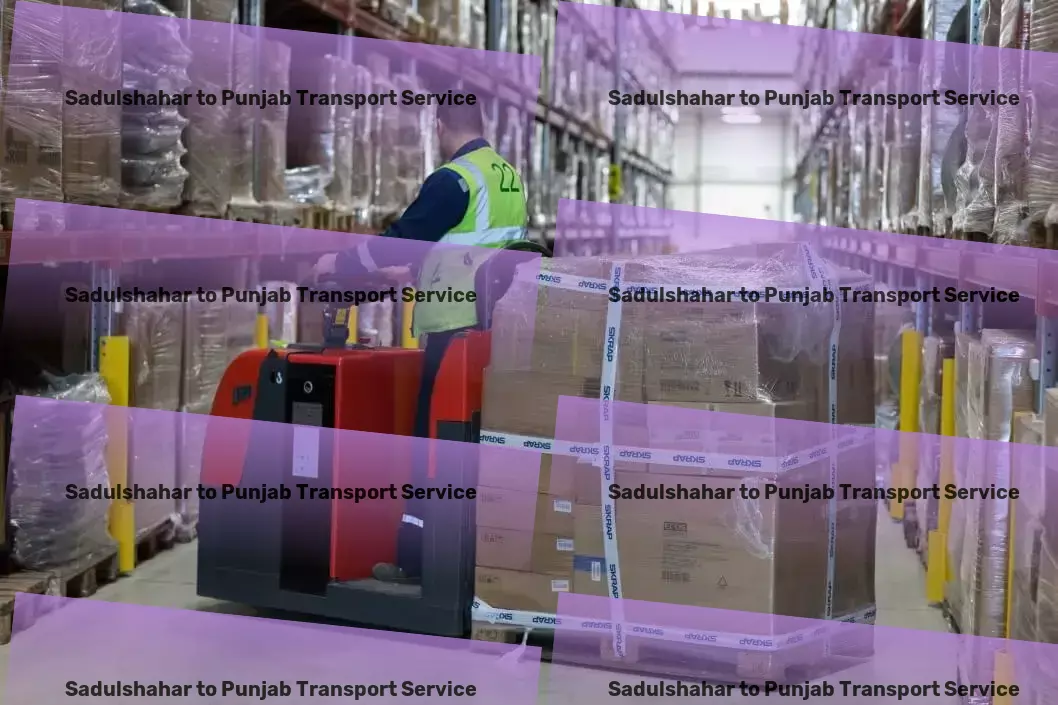 Sadulshahar to Punjab Transport Efficient parcel freight