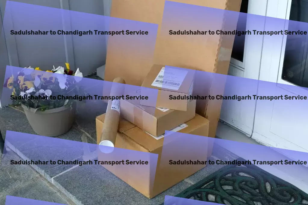 Sadulshahar to Chandigarh Transport Inter-city cargo services